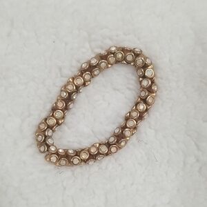Chico's Gold Crystal Beaded Bracelet